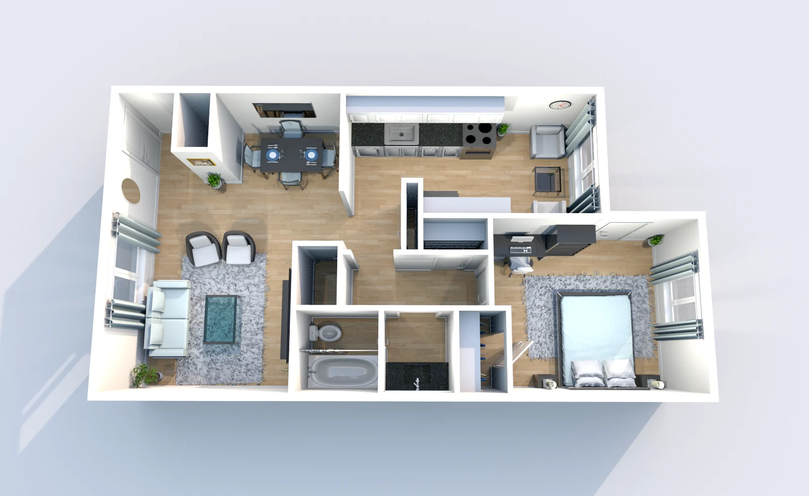 Establishment — floor plan, Plan A3 · 1 bed